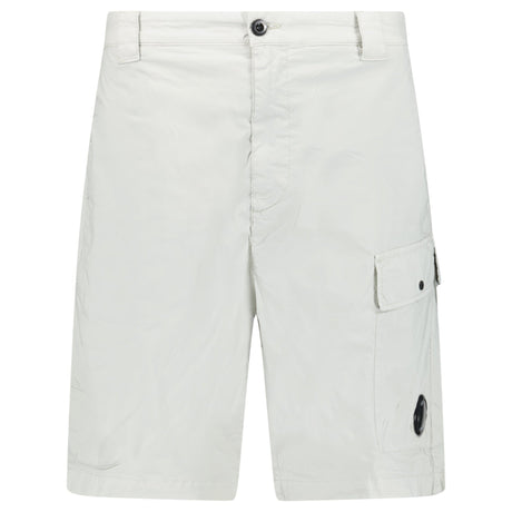 CP Company 50 Fili Lens Cargo Shorts in Blue Fox - Boinclo - Outlet Sale Under Retail