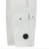 CP Company 50 Fili Lens Cargo Shorts in Blue Fox - Boinclo - Outlet Sale Under Retail