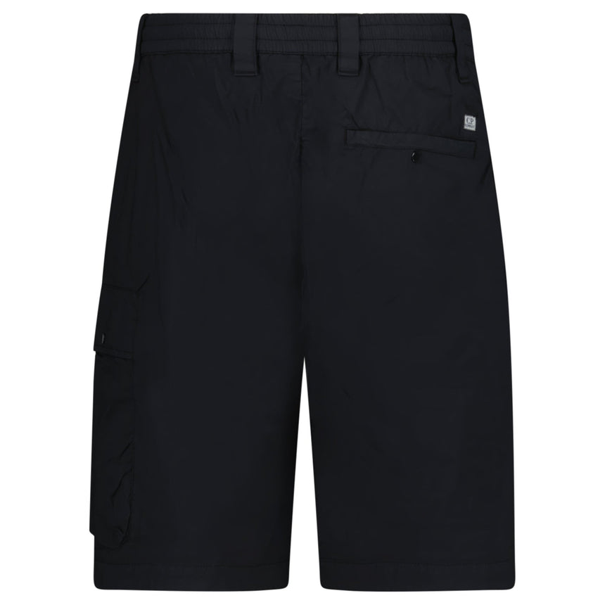 CP Company 50 Fili Stretch Loose Lens Cargo Shorts in Black - Boinclo - Outlet Sale Under Retail