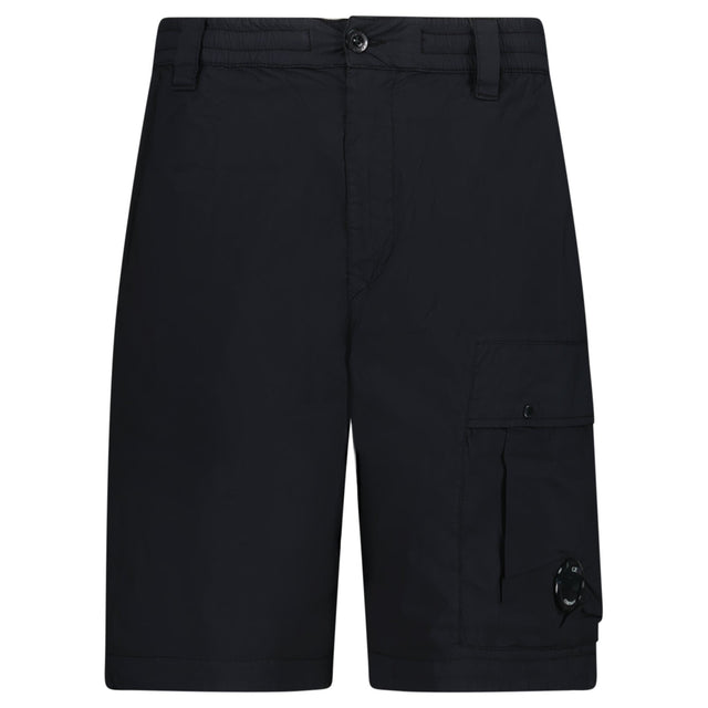 CP Company 50 Fili Stretch Loose Lens Cargo Shorts in Black - Boinclo - Outlet Sale Under Retail
