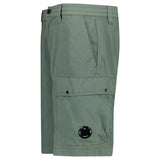 CP Company 50 Fili Stretch Loose Lens Cargo Shorts in Laurel Wreath Green - Boinclo - Outlet Sale Under Retail