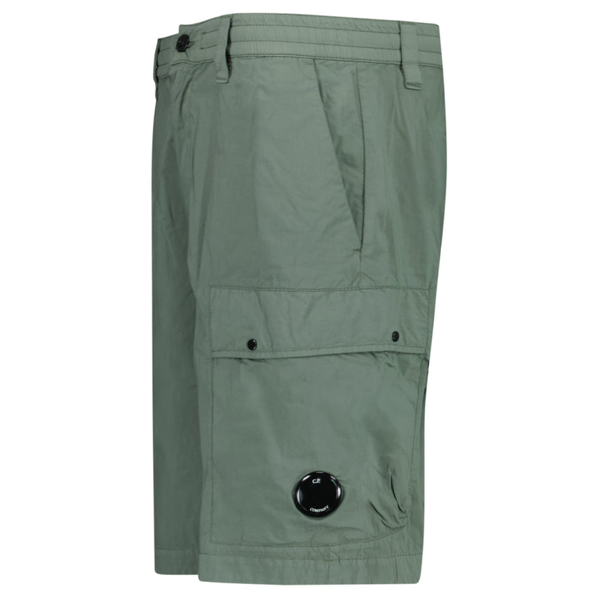 CP Company 50 Fili Stretch Loose Lens Cargo Shorts in Laurel Wreath Green - Boinclo - Outlet Sale Under Retail