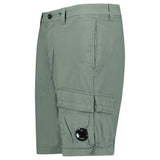 CP Company 50 Fili Stretch Loose Lens Cargo Shorts in Laurel Wreath Green - Boinclo - Outlet Sale Under Retail