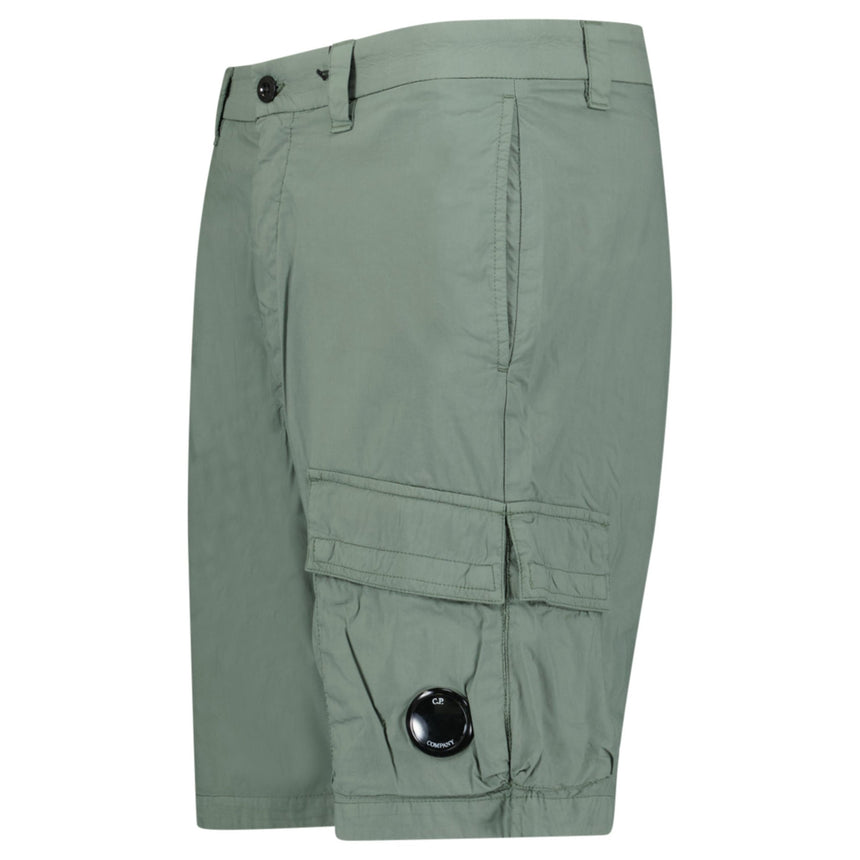 CP Company 50 Fili Stretch Loose Lens Cargo Shorts in Laurel Wreath Green - Boinclo - Outlet Sale Under Retail