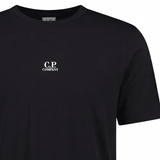 CP Company 70/2 Mercerised Jersey Logo Patch T-Shirt in Black - Boinclo - Outlet Sale Under Retail