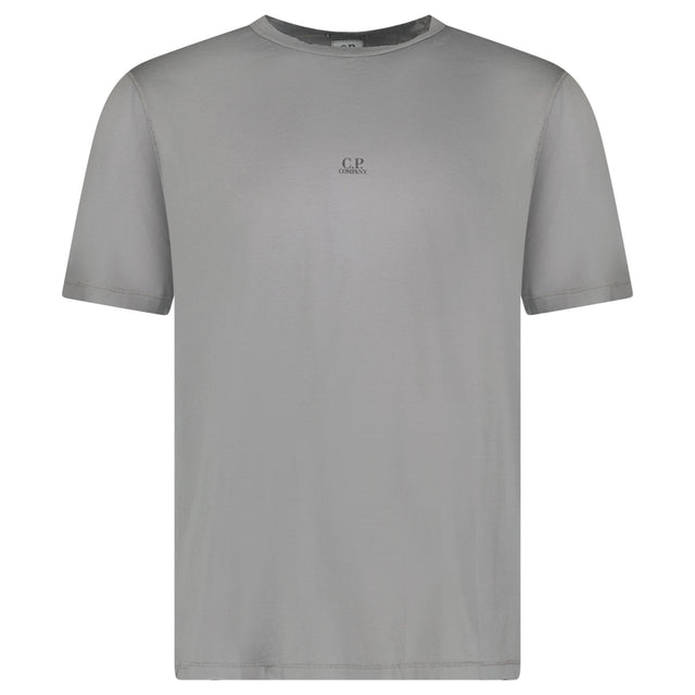 CP Company 70/2 Mercerised Jersey Logo Patch T-Shirt in Grey - Boinclo - Outlet Sale Under Retail