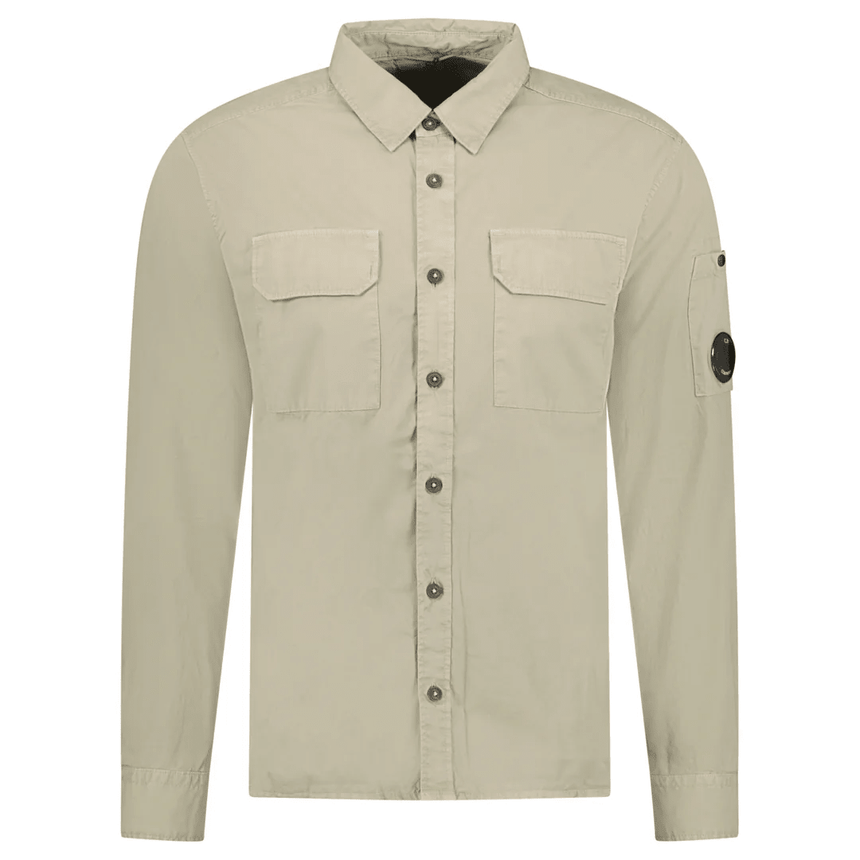 C.P. Company Arm Lens Overshirt in Beige - Boinclo - Outlet Sale Under Retail