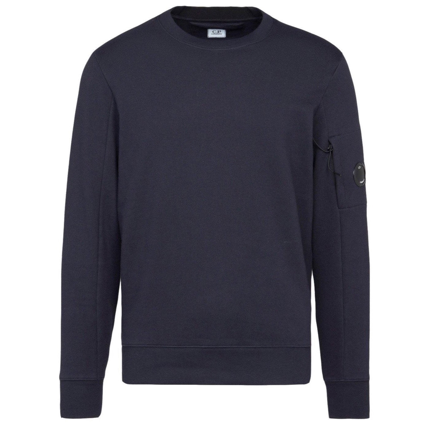 CP Company Arm Lens Thick Sweatshirt Navy Outlet Sale Always Under Retail Boinclo