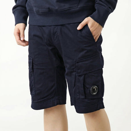 CP Company Bermuda Cargo Lens Shorts Navy - Boinclo - Outlet Sale Under Retail