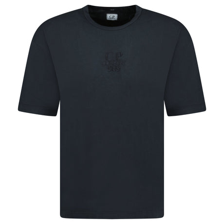 CP Company Black 20/1 Jersey Boxy Logo T-Shirt - Boinclo - Outlet Sale Under Retail