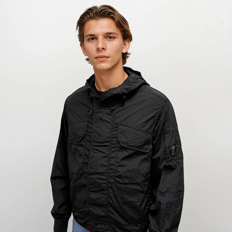 C.P. Company Black Chrome - R Hooded Lens Jacket - Boinclo - Outlet Sale Under Retail