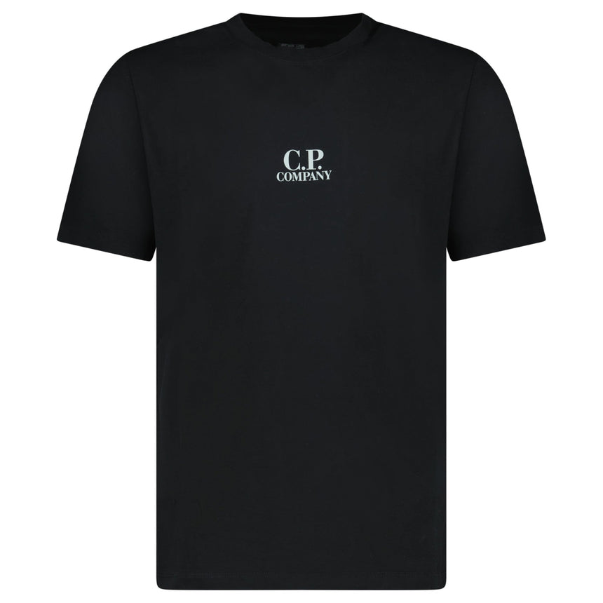 CP Company British Sailor Logo 30/1 T-Shirt in Black - Boinclo - Outlet Sale Under Retail