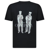 CP Company British Sailor Logo 30/1 T-Shirt in Black - Boinclo - Outlet Sale Under Retail