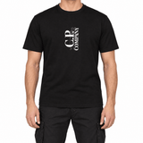 CP Company British Sailor Logo Print T-Shirt in Black - Boinclo - Outlet Sale Under Retail