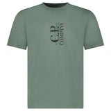 CP Company British Sailor Logo Print T-Shirt in Green - Boinclo - Outlet Sale Under Retail