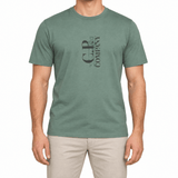 CP Company British Sailor Logo Print T-Shirt in Green - Boinclo - Outlet Sale Under Retail
