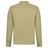 C.P. Company Broken Linen/Cotton Overshirt in Sage Green - Boinclo - Outlet Sale Under Retail