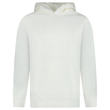 CP Company Brushed Emerised Diagonal Fleece Hoodie in White - Boinclo - Outlet Sale Under Retail