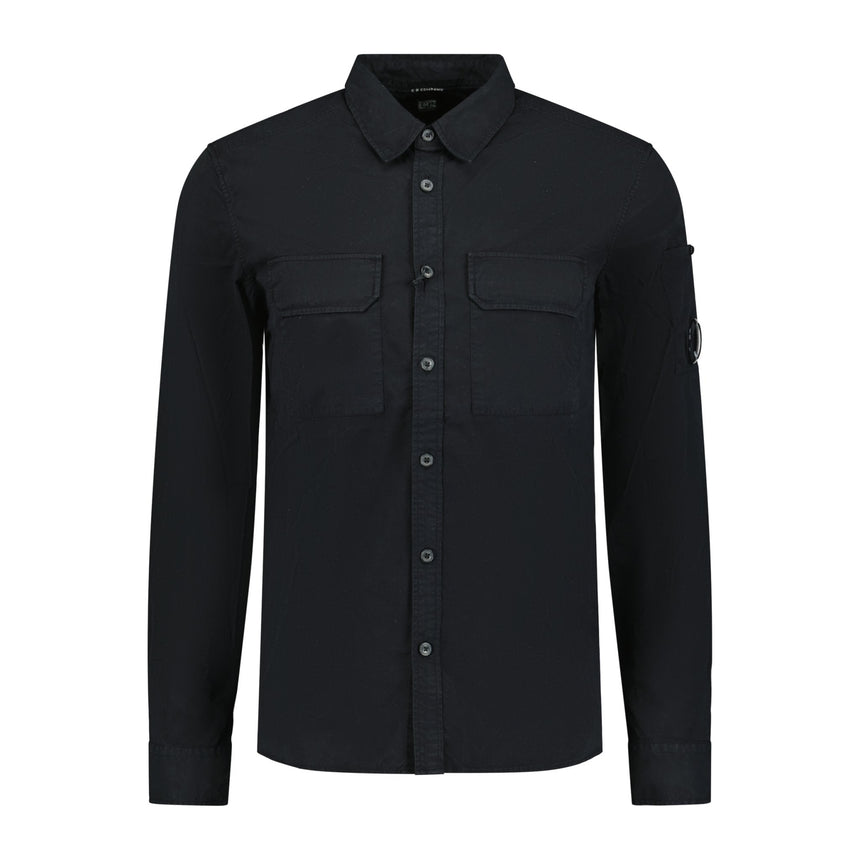 CP Company Button Up Lens Overshirt Black - Boinclo - Outlet Sale Under Retail