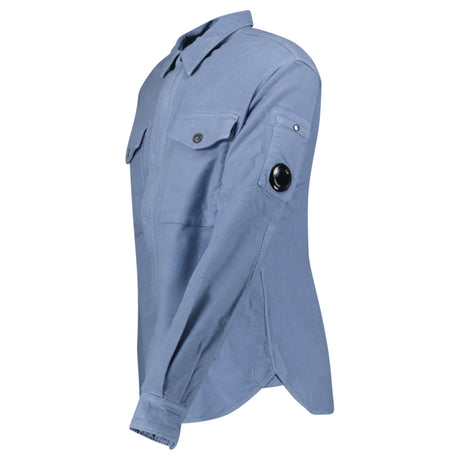 CP Company Button - Up Lens Overshirt infinity Blue - Boinclo - Outlet Sale Under Retail