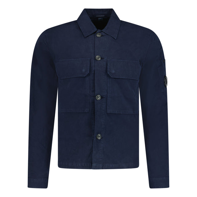 CP Company Button Up Lens Overshirt Navy - Boinclo ltd - Outlet Sale Under Retail