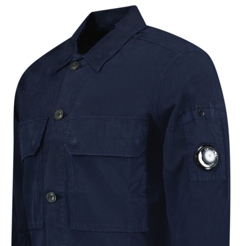 CP Company Button Up Lens Overshirt Navy - Boinclo ltd - Outlet Sale Under Retail