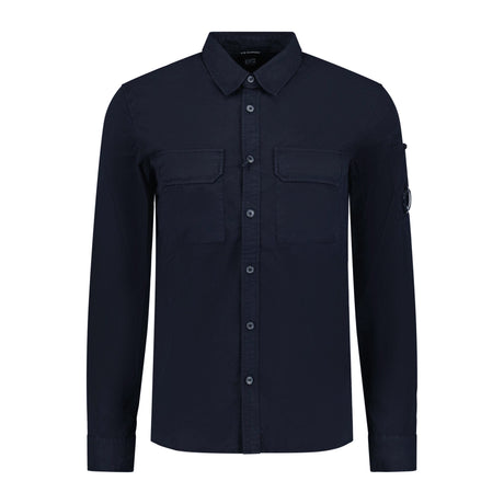 CP Company Button Up Lens Overshirt Navy - Boinclo - Outlet Sale Under Retail