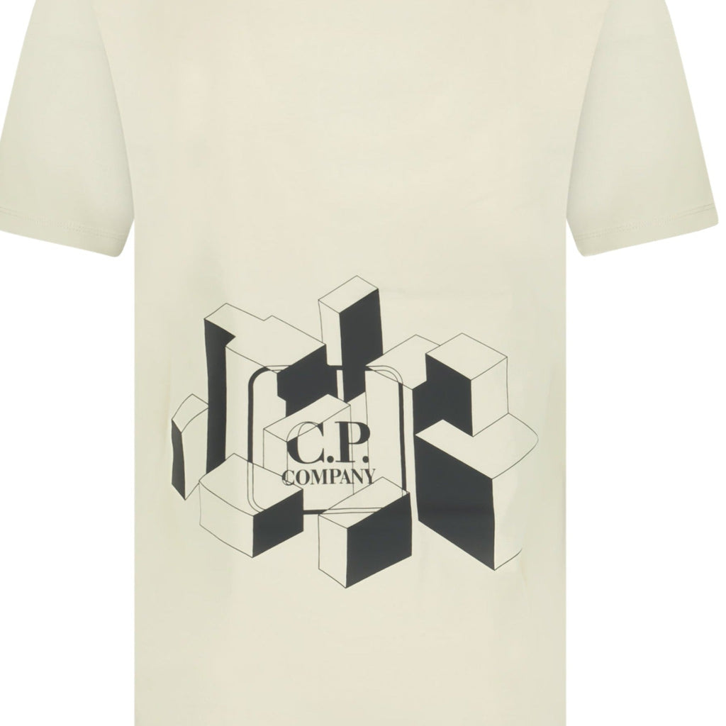 CP Company Chest Logo T-Shirt Beige - Boinclo ltd - Outlet Sale Under Retail