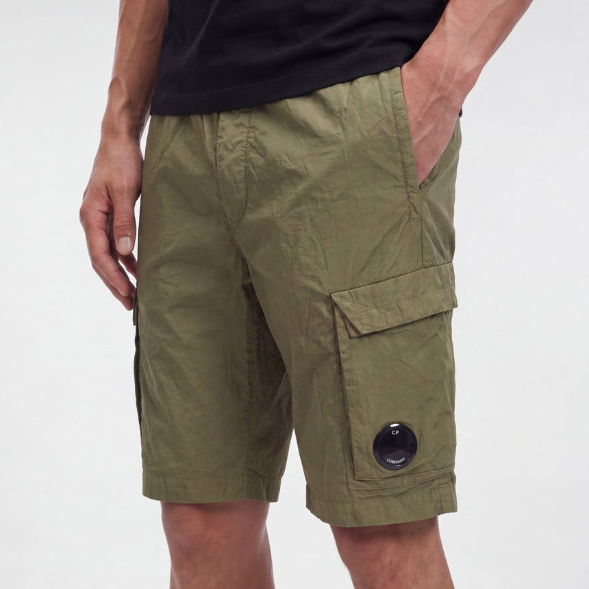 CP Company Chrome-R Cargo Shorts in Military Green - Boinclo - Outlet Sale Under Retail