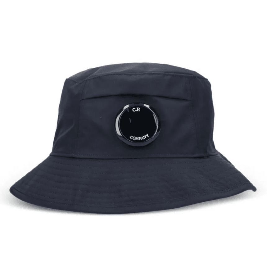 CP Company Chrome - R Lens Bucket Hat in Total Eclipse - Boinclo - Outlet Sale Under Retail