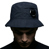 CP Company Chrome - R Lens Bucket Hat in Total Eclipse - Boinclo - Outlet Sale Under Retail
