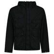 CP Company Chrome - R Padded Goggle Jacket in Black - Boinclo - Outlet Sale Under Retail