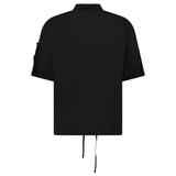 CP Company Chrome-R Short Sleeve Lens Overshirt in Black - Boinclo - Outlet Sale Under Retail