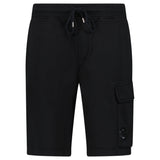 CP Company Cotton Diagonal Fleece Cargo Sweat Shorts in Black - Boinclo - Outlet Sale Under Retail
