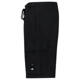 CP Company Cotton Diagonal Fleece Cargo Sweat Shorts in Black - Boinclo - Outlet Sale Under Retail