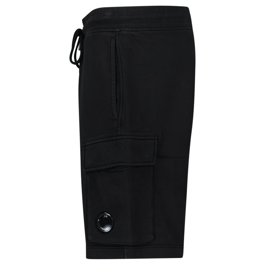 CP Company Cotton Diagonal Fleece Cargo Sweat Shorts in Black - Boinclo - Outlet Sale Under Retail
