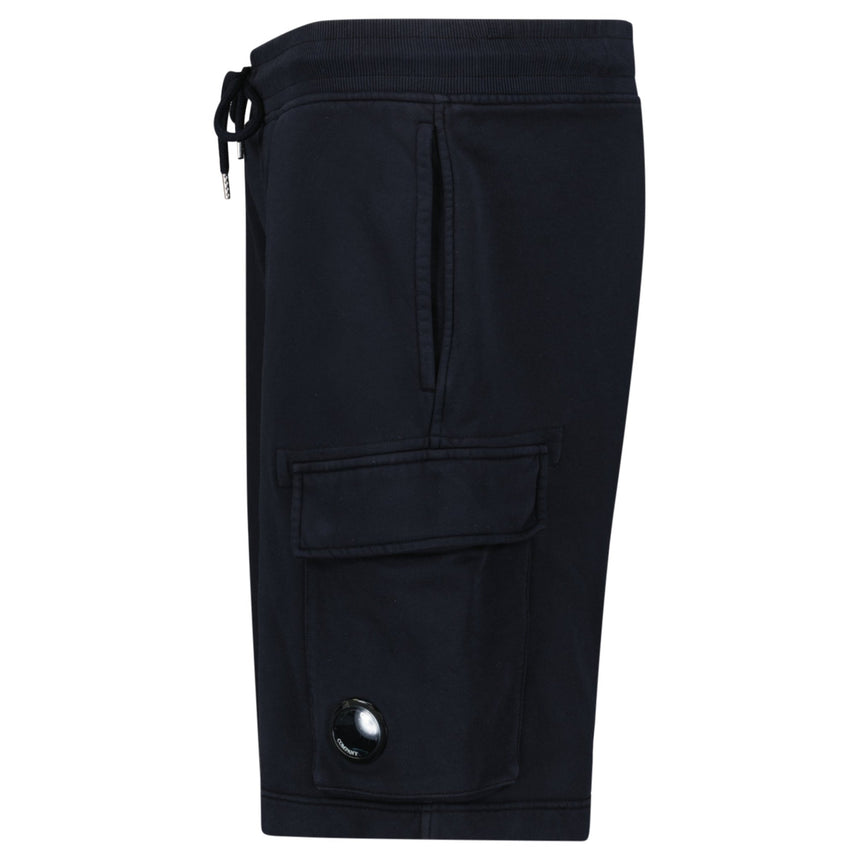 CP Company Cotton Diagonal Fleece Cargo Sweat Shorts in Navy Blue - Boinclo - Outlet Sale Under Retail