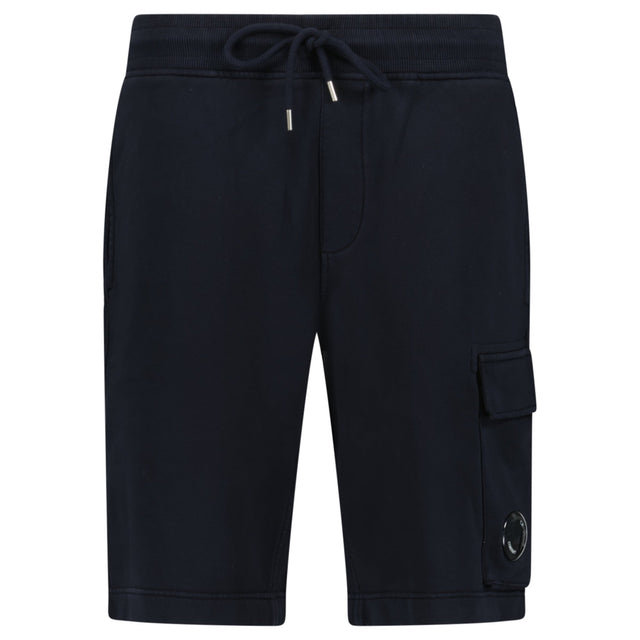 CP Company Cotton Diagonal Fleece Cargo Sweat Shorts in Navy Blue - Boinclo - Outlet Sale Under Retail