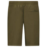 CP Company Cotton Diagonal Fleece Logo Bermudas in Ivy Green - Boinclo - Outlet Sale Under Retail