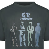 CP Company 30/1 Logo T-Shirt Dark Shadow - Boinclo - Outlet Sale Under Retail