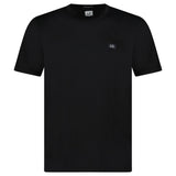 CP Company 70/2 Mercerised Jersey Logo Patch T-Shirt in Black - Boinclo - Outlet Sale Under Retail
