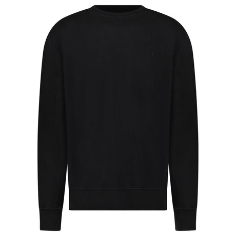 CP Company Brushed and Emerized Diagonal Fleece Crewneck Sweatshirt Black - Boinclo - Outlet Sale Under Retail