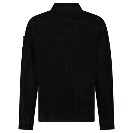 C.P. Company Corduroy Lens Zipped Overshirt in Black - Boinclo - Outlet Sale Under Retail
