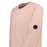 CP Company Cotton Crepe Crewneck Lens Knit in Misty Rose - Boinclo - Outlet Sale Under Retail