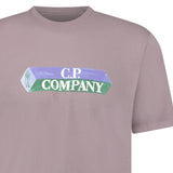 CP Company Cotton - Jersey T-Shirt in Purple Dove - Boinclo - Outlet Sale Under Retail