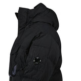 CP Company Eco - Chrome R Mixed Hooded Down Jacket in Black - Boinclo - Outlet Sale Under Retail