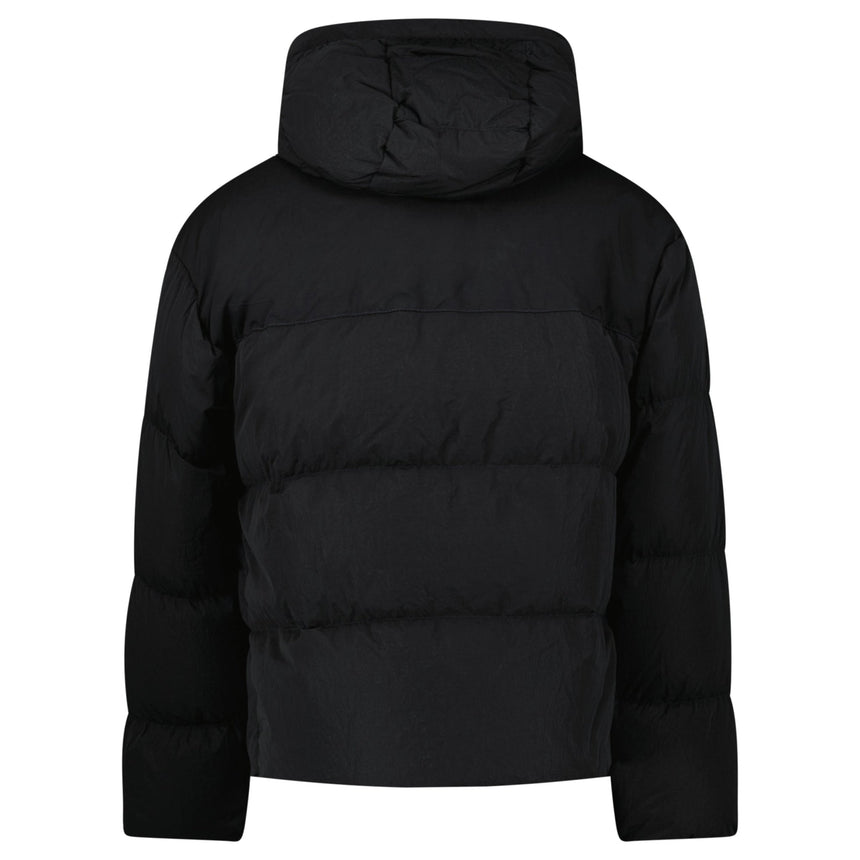 CP Company Eco - Chrome R Mixed Hooded Down Jacket in Black - Boinclo - Outlet Sale Under Retail