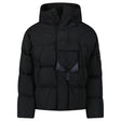 CP Company Eco - Chrome R Mixed Hooded Down Jacket in Black - Boinclo - Outlet Sale Under Retail