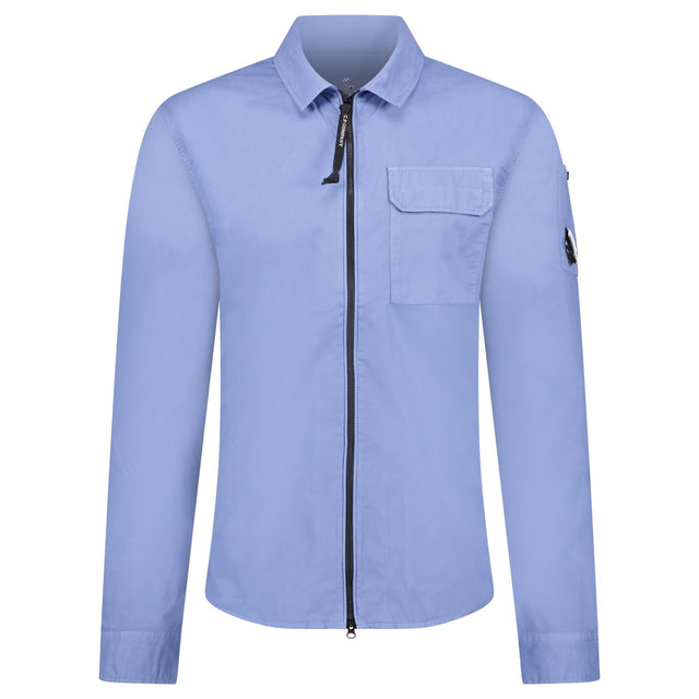 CP Company 'Gabardine' Overshirt in Blue - Boinclo - Outlet Sale Under Retail