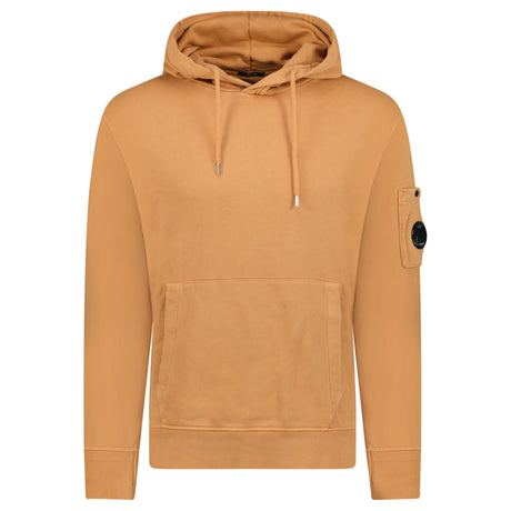 CP Company Lens Diagonal Raised Hooded Fleece Apricot - Boinclo - Outlet Sale Under Retail